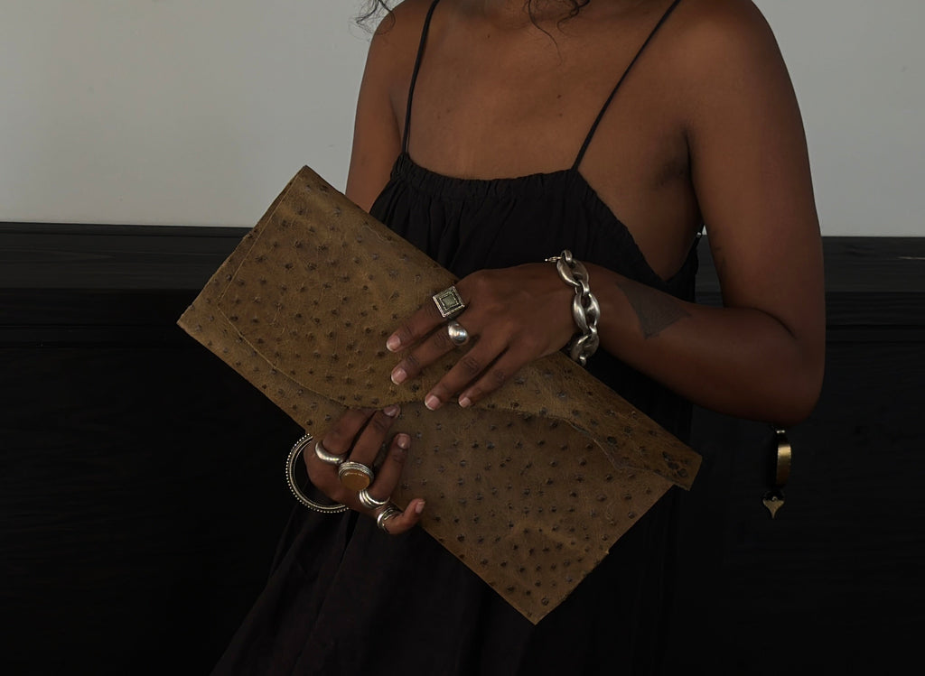 Bound in leather